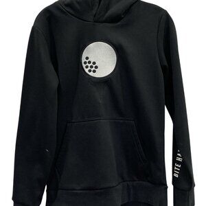 Bite Hard Golf Hoodie Men S Black Hooded Sweatshirt Embroidered Logo Gym Outdoor